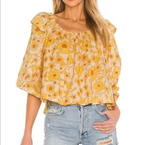Free People Miss Daisy Printed Top